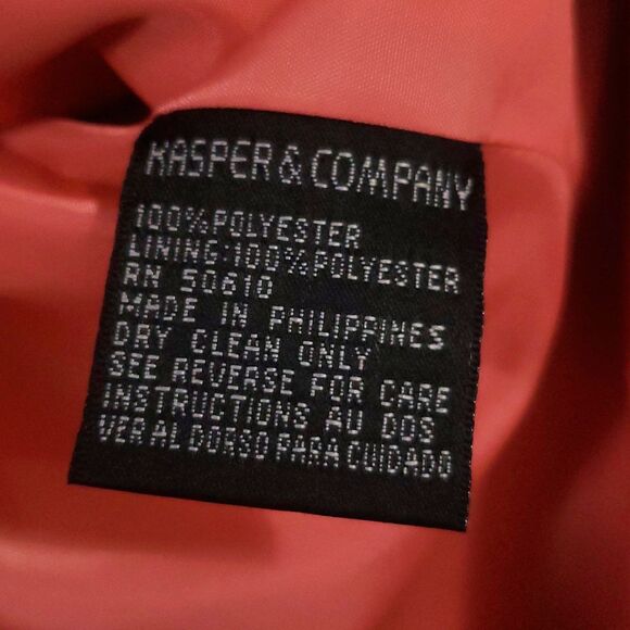Gorgeous Kasper Salmon Pink Women's Blazer/Jacket Size 14 - Picture 4 of 13